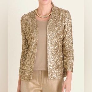 Chico’s Champagne Sequin Jacket